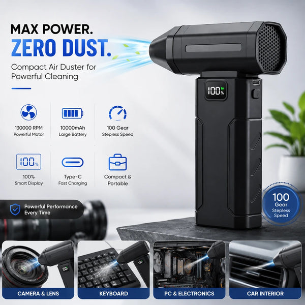 Cordless Reusable Mini Air Duster