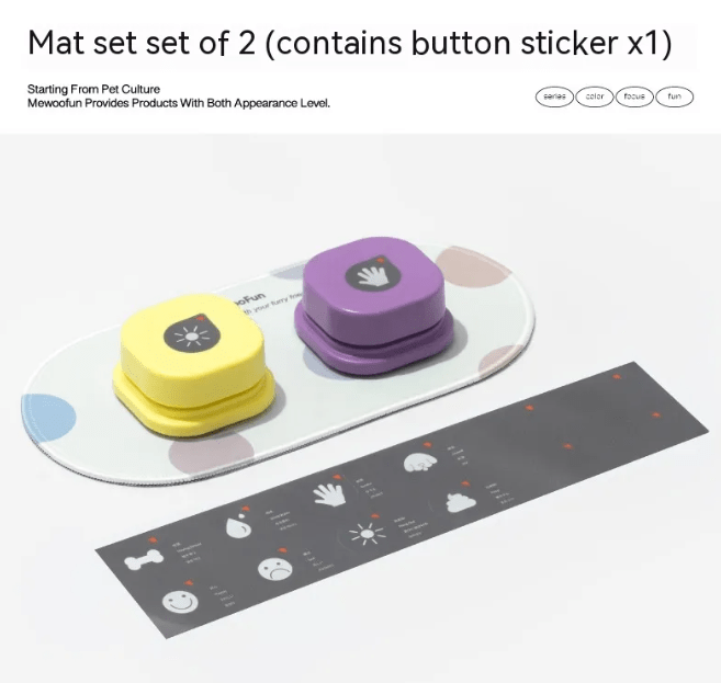 4 Colors Pet Communication Button One-click Prevent Physical Inactivity Recordable Dog Talking Button Toy Cat Toy Pet Products - My Store