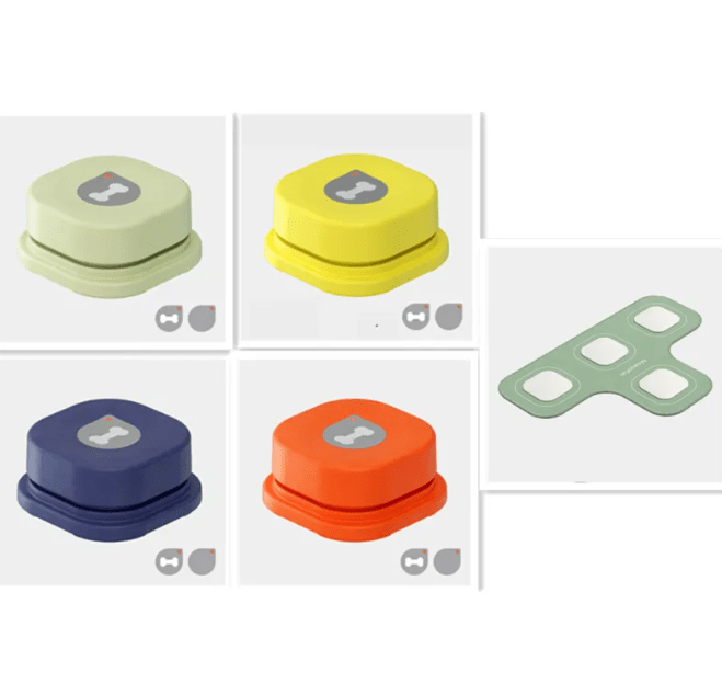 4 Colors Pet Communication Button One-click Prevent Physical Inactivity Recordable Dog Talking Button Toy Cat Toy Pet Products - My Store