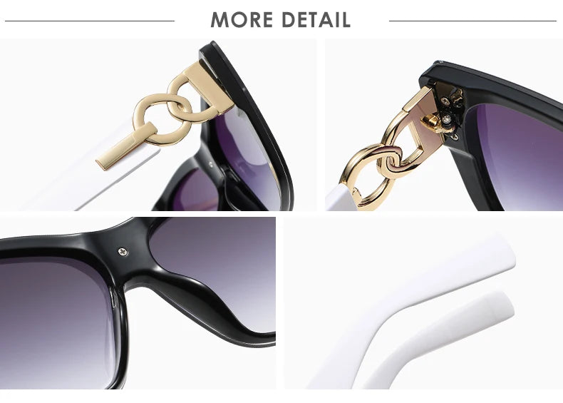 Gradient lens cat-eye sunglasses product angle