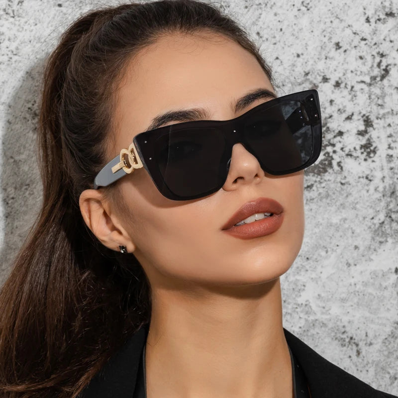 Designer-style cat-eye sunglasses for women