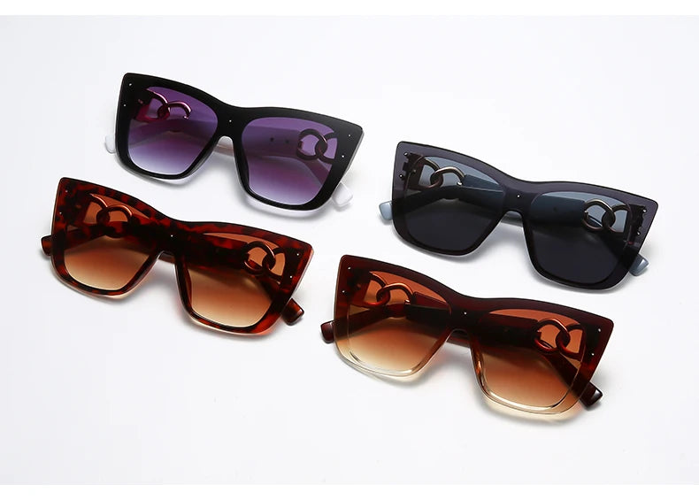Lightweight rimless sunglasses for women